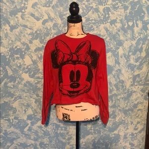 Disney long sleeve crop top